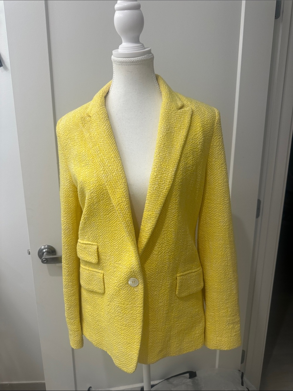 Paul & Joe Yellow Textured Blazer Size 38 NWT